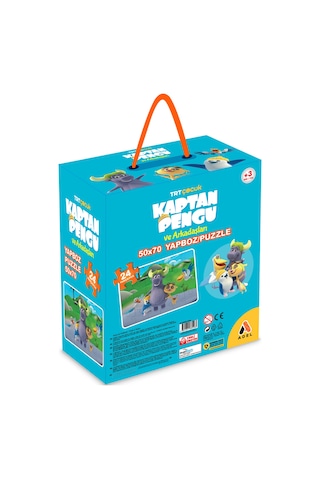 Adel Trt Çocuk Kaptan Pengu Ve Arkadaşları Yapboz Puzzle 24 Parça