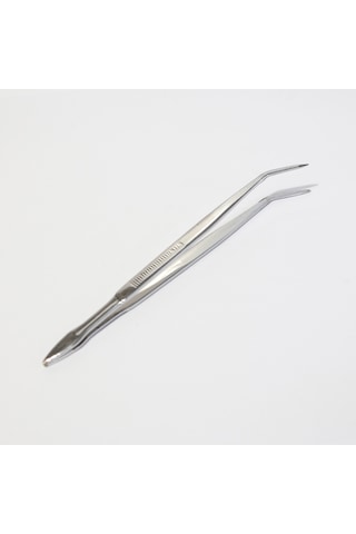 Penset 16 CM Eğri Uçlu Nikel Kaplama