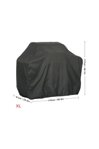 Yaozixa 210d Oxford Kumaş Barbekü Koruması - Su Geçirmez, Uv Dayanıklı, Çekmeceli Taban - Xl 170x61x117cm Siyah Çok Renkli