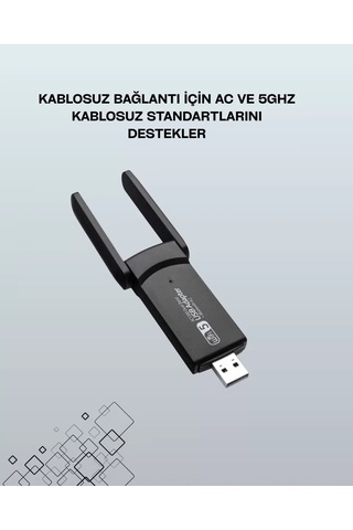 Usb Wifi Adaptör 1200 Mbps Hız 97163980