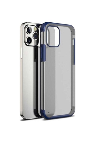 Apple Uyumlu iPhone 12 Pro Max Kılıf Zore Volks Kapak Lacivert