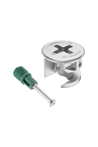 İmt Aksesuar 10 Mm Kendinden Dübelli Minifix Gövde Ve Mil Seti - Mobilya Bağlantı Elemanı 100 Parça Metalik Çok Renkli