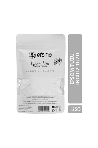 Efsina Epsom Tuzu Yenilebilir İngiliz Tuzu 125 G