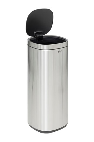Round 50 L Metal Pedallı Çöp Kovası ,50 Litre Hacim, Poşet Sabitleme Sistemi