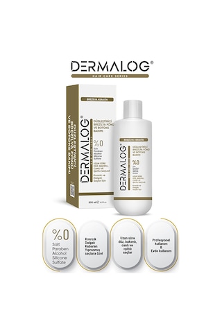 Dermalog Brezilya Fönü-Keratin Bakımı Kalıcı Onarıcı Düzleştirici