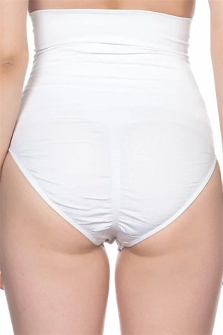 Ang Butik Beyaz Double Yüksek Bel Çıtçıtlı Slip Korse