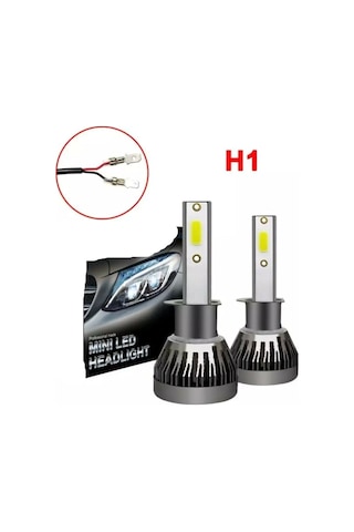 Yeni Nesil Mini Led Zenon H4 Şimşek Etkili Led Zenon H4 Uzun Kısa