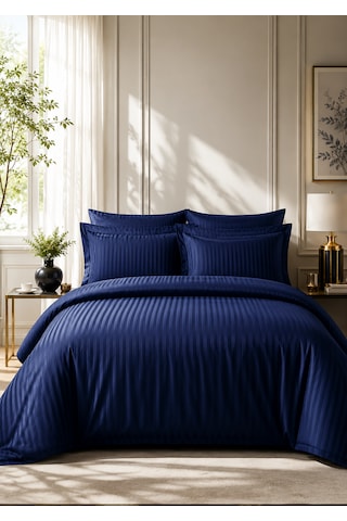 Kapreo Home Lux Cotton Collection Premium Nevresim Takımı Lacivert