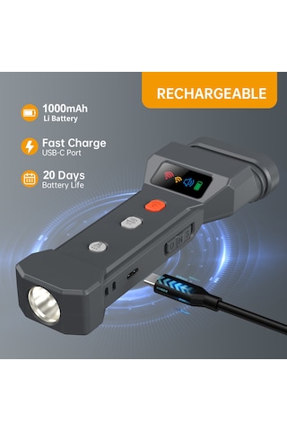 Uu0363 Ultrasonik Köpek Kovucu Köpek Kabuğu Caydırıcı Cihazlar Siyah