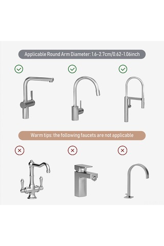 Xiyyadms Küçük Mutfak/banyo Su Arıtıcı Kolu İçin Siyah Abs Materyalli, 360 Derece Döner, Su Akıtma Delikli, Montajsız İki Katlı Depolama Rafı 16-27mm Boru Uyumlu Siyah