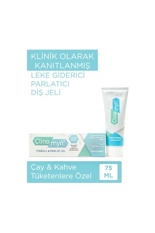 Clinomyn Temizle & Parlat Leke Giderici Diş Beyazlatan ve Parlatan Jel Diş Macunu 75 ML