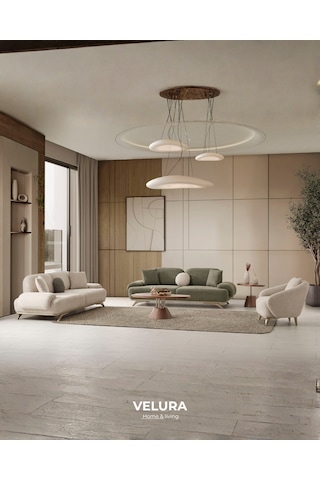 Nesta 3+3+1 Koltuk Takımı & Oturma Grubu Krem