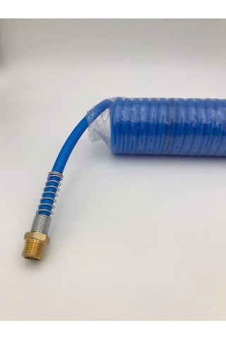Poliüretan Spiral Hava Hortumu 5x8 7.5 Mt Rekorlu 1/4 Erkek Uçlu