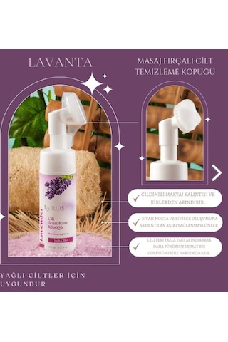 Larossa Lavanta Özlü Yağlı Ciltler İçin Yüz Temizleme Köpüğü 150 ML