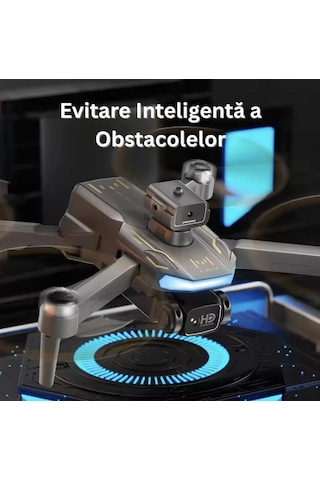 M104 Kameralı Drone Ekranlı Kumanda Optik Akış Hd Çekim 360 Roll Led Işıklı Yedek Pilli