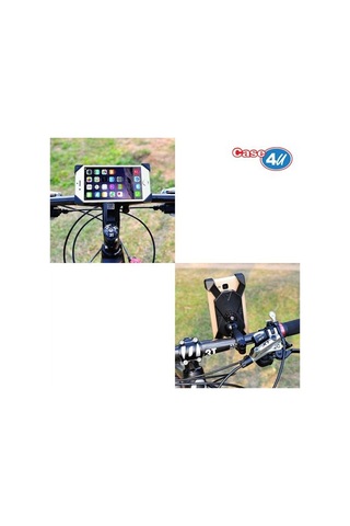 Case 4u Bisiklet Ve Motorsiklet Universal Telefon Tutucu tüm Mod Siyah