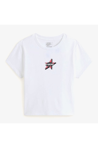 Vans Starmarked Kadın Beyaz T-shirt Vn000swbwht1