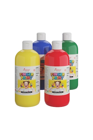 Ana Renkler Parmak Boyası 4&apos Lü Set 4x500gr Diğer