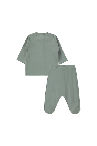 Civil Baby Düz 1-6 Ay Pijama Takımı - Yeşil Çağla Yeşili