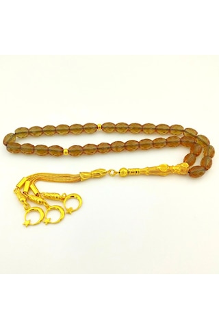 Altın Yaldız Gümüş Püsküllü Zultanit Tesbih Model 2