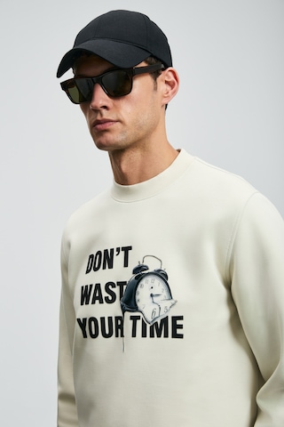 Lufian Henry Erkek Sweatshirt Kırık Beyaz Kırık Beyaz 112030173100510 Beyaz