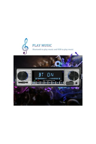 Liangmei Hippcar Araba Radyo 1 Dın Stereo Fm Bluetooth Mp3 Audio