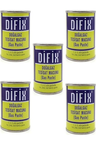 Difix Doğalgaz Macunu 350 Gr 5 Adet