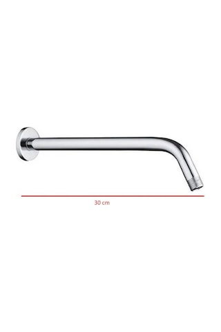 Tema - 30 Cm Duvardan Duş Başlığı Borusu 45 Derece Açılı - 56390 Krom