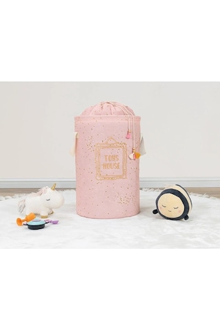 Alas Baby Yuvarlak Torbalı Kirli Sepeti Pembe