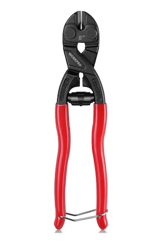 Konesam 203 Mm Kompakt Tel Kesme Pensesi, Yaylı, 4 Mm Çelik Çubuk Kesme, 60crv Gövde, Siyah Yüzey