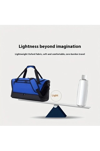 Sandwich Motion003 Kişiselleştirilebilir Büyük Kapasiteli Spor Bagaj Çantası Islak Kuru Bölmeli Siyah Siyah