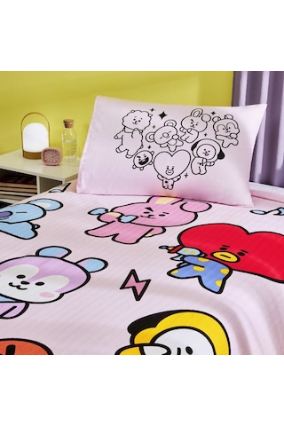 Taç Lisanslı Bt21 Tek Kişilik Pamuk Pike Takımı 000000001000047438