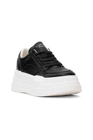 Lufian Darla Kadın Hakiki Deri Klasik Sneaker Siyah 121230020 Siyah
