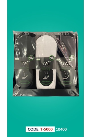 Bambu Babet Premium Çorap 12'li - Karışık Gri