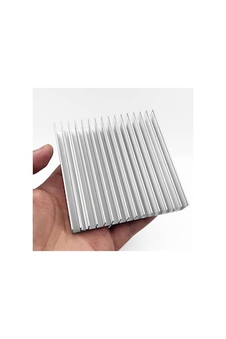 Alkatronik 10cm X 10cm X 1.8cm Alüminyum Metal Soğutucu Blok Radyatör Peltier Isı Düşürücü Amfi Led Entegre Diğer