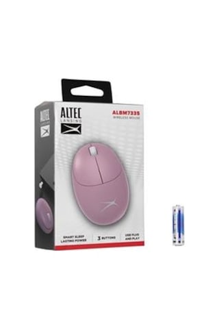 Altec Lansing Albm7335 Pembe 2.4ghz Usb 1200dpı Alkalin Pilli Kablosuz Mouse Diğer