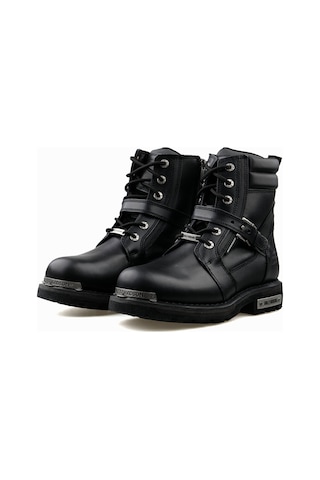 Harley Davidson 025m100726 Franco Wp B Black Deri Erkek Günlük Bot 025m100726-franco-wp-b-black-derı Siyah 025m100726-franco-wp-b-black-derı