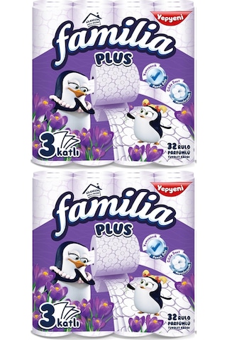 Familia Plus Tuvalet Kağıdı 3 Katlı 64 Lü Paket Sihirli Çiçekler