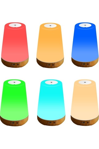 Maoyaya Renk Değiş. Dokunmatik Rgb Gece Lambası - 3 Seviye Parlaklık Diğer