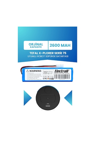 Tefal X-plorer Serie 75 Uyumlu Batarya 2600mah