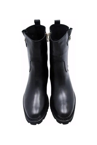 Poletto Hakiki Deri Sıyah Bot Düz 5780 92 V3 S-851 Siyah