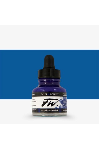 Daler Rowney Fw Ink Akrilik Mürekkep 29.5 Ml Rowney Blue 119 Diğer