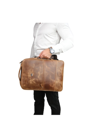 Mft Leather Hakiki Deri Unisex Sırt Çantası - Napoli 4212 Tiguan Taba
