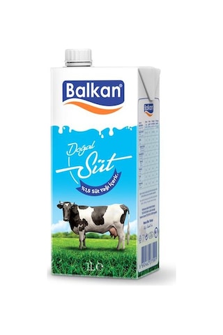 Balkan Süt Yarım Yağlı 1 Lt X 6 Adet