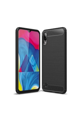 Galaxy M10 Kılıf Zore Room Silikon Kapak Siyah