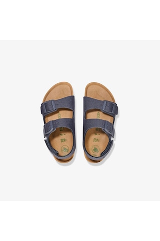 Birkenstock Bırkenstock Mılano Hl Rıvet Logo Vegan Canvas Çocuk Sandalet 1026960 Lacivert