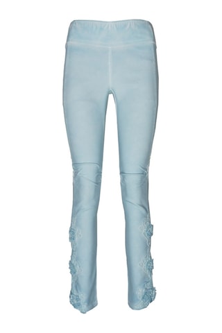 BULALGİY Kadın Açık Mavi Skinny Dantel Pantolon - BGA168728