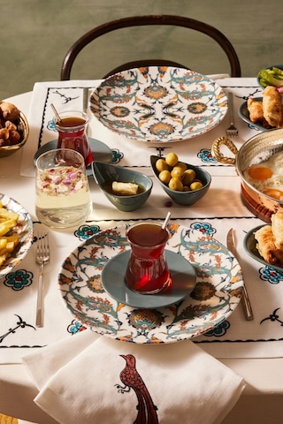 Karaca Flevo Porselen 26 Parça 6 Kişilik Kahvaltı/Servis Takımı