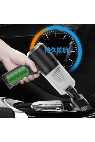Ranyeek Siyah Usb Şarjlı Kablosuz Ev Arabalı Süper Güçlü Otomatik Süpürge - Ev Ve Araç İçin Pratik Temizlik Aleti