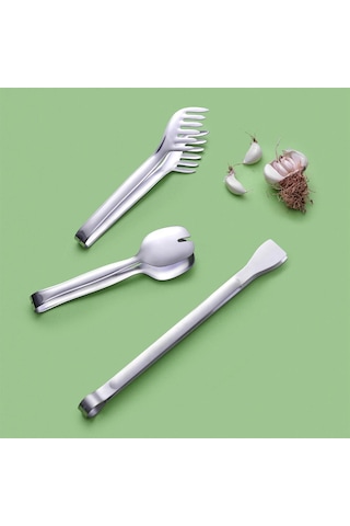 Hisar Lale 3 Parça Servis Maşa Seti